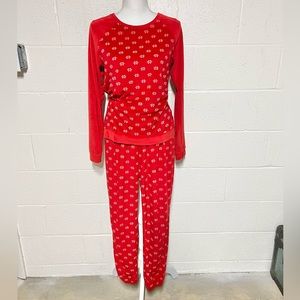 Sonoma Red Snowflake Holiday Pajamas Set